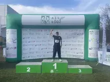 Piotr Baranowski na podium
