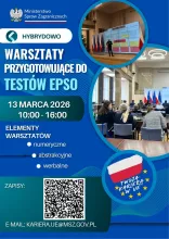Plakat z informacjami o warsztatach