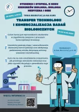 Plakat - zaproszenie na kurs transferu technologii