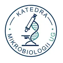 Logo katedry Mikrobiologii - wersja kwadratowa