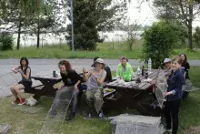 Uczestnicy przy pracy