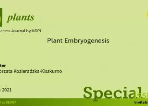 Specjalne wydanie czasopisma Plants