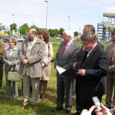 Uroczystość wmurowania aktu erekcyjnego pod nowy budynek Wydziału Biologii (19.05.2008)