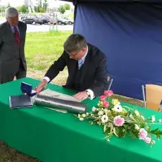 Uroczystość wmurowania aktu erekcyjnego pod nowy budynek Wydziału Biologii (19.05.2008)