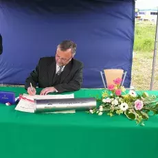 Uroczystość wmurowania aktu erekcyjnego pod nowy budynek Wydziału Biologii (19.05.2008)