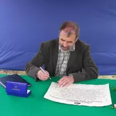 Uroczystość wmurowania aktu erekcyjnego pod nowy budynek Wydziału Biologii (19.05.2008)