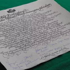 Uroczystość wmurowania aktu erekcyjnego pod nowy budynek Wydziału Biologii (19.05.2008)