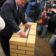Uroczystość wmurowania aktu erekcyjnego pod nowy budynek Wydziału Biologii (19.05.2008)