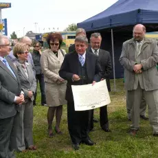 Uroczystość wmurowania aktu erekcyjnego pod nowy budynek Wydziału Biologii (19.05.2008)
