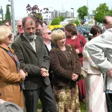 Uroczystość wmurowania aktu erekcyjnego pod nowy budynek Wydziału Biologii (19.05.2008)