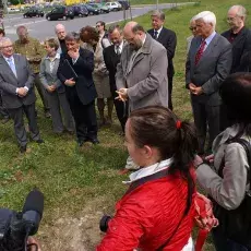 Uroczystość wmurowania aktu erekcyjnego pod nowy budynek Wydziału Biologii (19.05.2008)