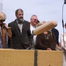 Uroczystość wmurowania aktu erekcyjnego pod nowy budynek Wydziału Biologii (19.05.2008)