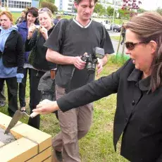 Uroczystość wmurowania aktu erekcyjnego pod nowy budynek Wydziału Biologii (19.05.2008)