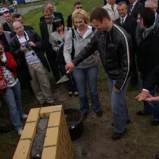 Uroczystość wmurowania aktu erekcyjnego pod nowy budynek Wydziału Biologii (19.05.2008)