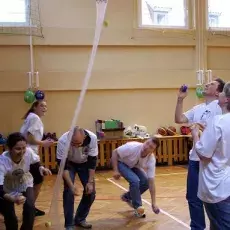 ...<i>Zapylania storczyka</i> <br />40-lecie Biologii na Uniwersytecie Gdańskim <i>Olimpiada  Parabiologiczna 2010</i>. <br />(fot. Piotr Rutkowski)
