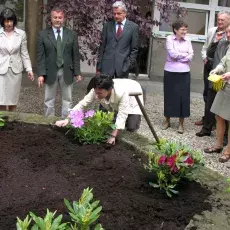 "Upiększanie" patia w budynku przy ul. Kładki 24 w Gdańsku (22.05.2009)