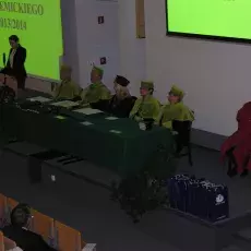 Wystąpienie przedstawicielki Samorządu Studenckiego Wydziału Biologii - Martyny Jankowskiej-Jarek