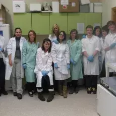 08.11.2011 - dr Anna Wysocka oraz mgr Lidia Łukaszewska z Katedry Genetyki prowadzą zajęcia pt. " Bliskie spotkania z cząsteczką życia - izolacja DNA " dla uczniów IV LO w Gdyni