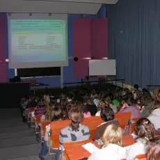15.01.2010r, Wydział Biologii, wykłady: dr A-K Kaczorowska -"Nowe choroby Starego Świata", prof. UG, dr hab. M. Sęktas - "Zmysłowe bakterie" - Prof. M. Sęktas udowadnia, że bakterie mają zmysły