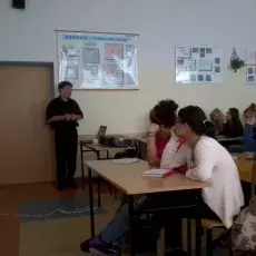 17.04.2012r, V LO w Gdyni, wykład dr Wojciecha Giłki - "Jak się żyje owadom chronionym?"