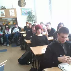 17.04.2012r, V LO w Gdyni, wykład dr Wojciecha Giłki - "Jak się żyje owadom chronionym?"