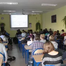 05.02.2013r, IV LO w Gdyni, wykład dr Wojciecha Glaca - "Neurobiologia uzależnień" fot. Małgorzata Turyn