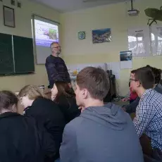 03.12.2013r, II LO Kwidzyn, wykład dr Krzysztofa Gosa - "I wśród roślin są drapieżcy" fot. Alicja Tubaja