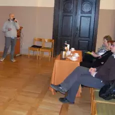 04.12.2013r, II LO w Słupsku, wykład dr Piotra Cubera - "Mieszkańcy i goście naszych ogrodów i domów" oraz dr Wojciecha Glaca - "Neurobiologia miłości" fot. Warcisław Machura, Sylwia Skocelas