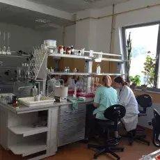 dr Krzysztof Grabski z Katedry Fizjologii i Biotechnologii Roślin prowadzi zajęcia pt. "Skarby ukryte w nasionach - materiały za